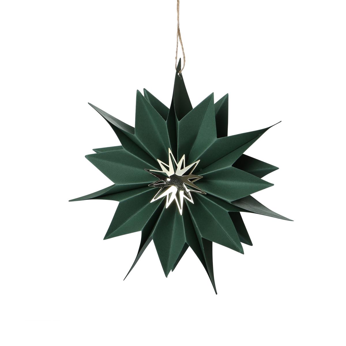 Papierstern 3D bordeaux