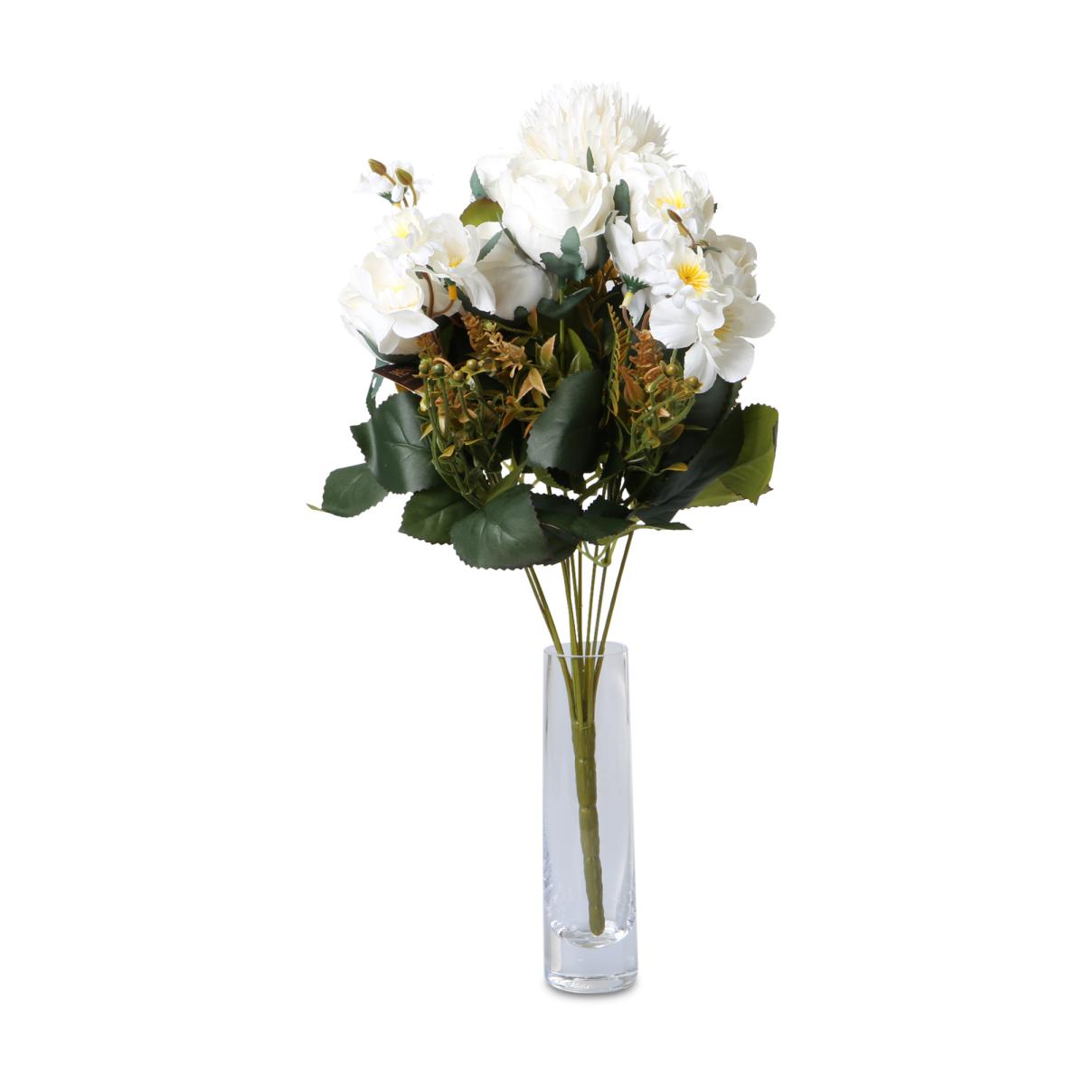 Rosen-Chrysanthemen-Strauß weiß