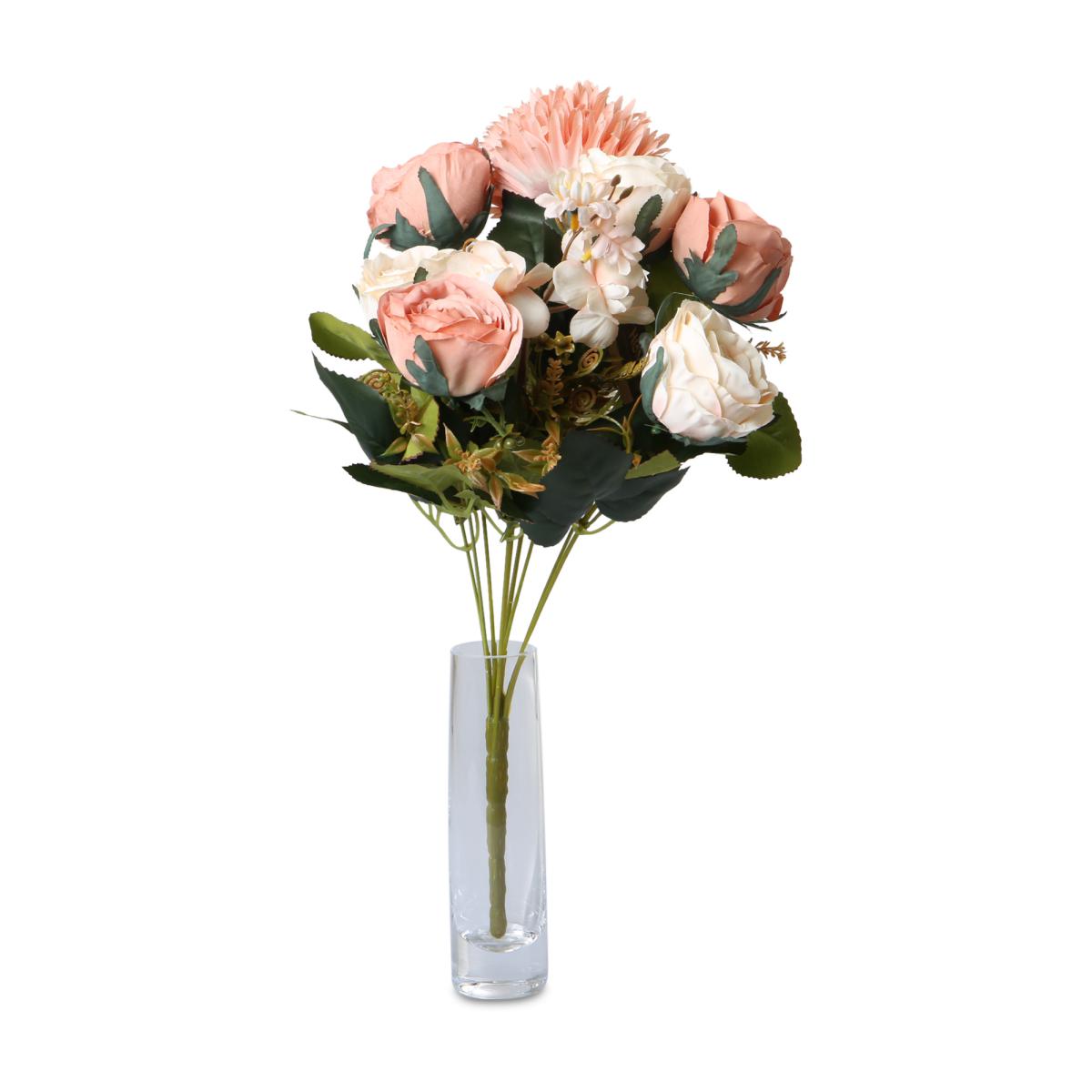 Rosen-Chrysanthemen-Strauß apricot