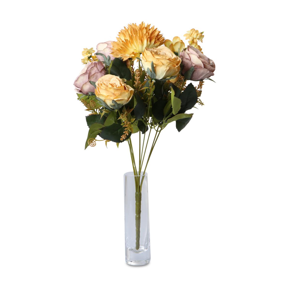 Rosen-Chrysanthemen-Strauß orange