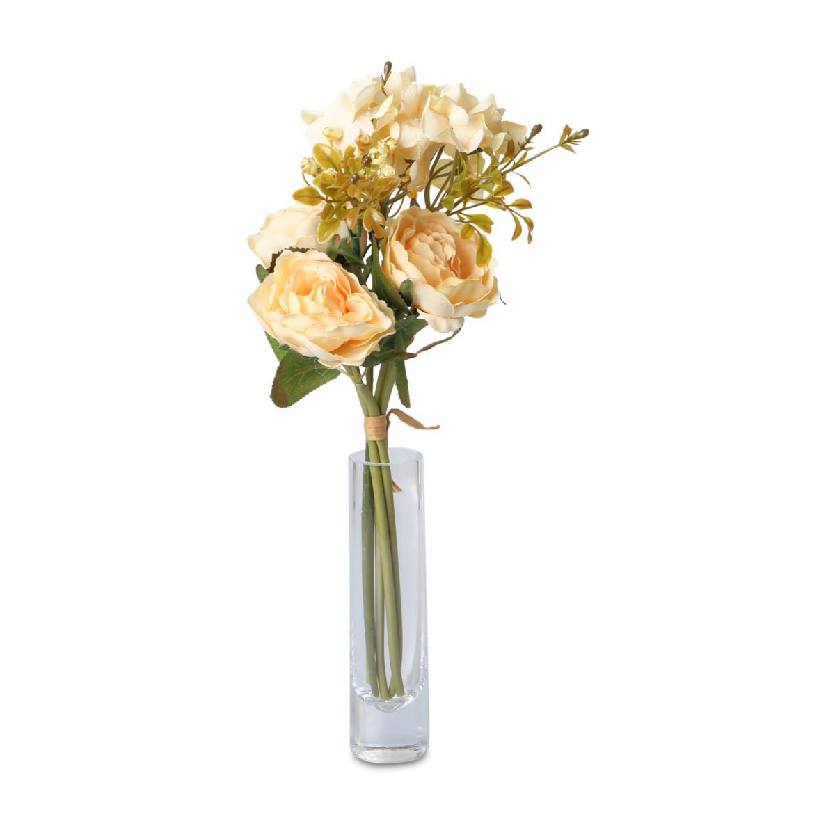 Rosen-Hortensien-Strauß creme