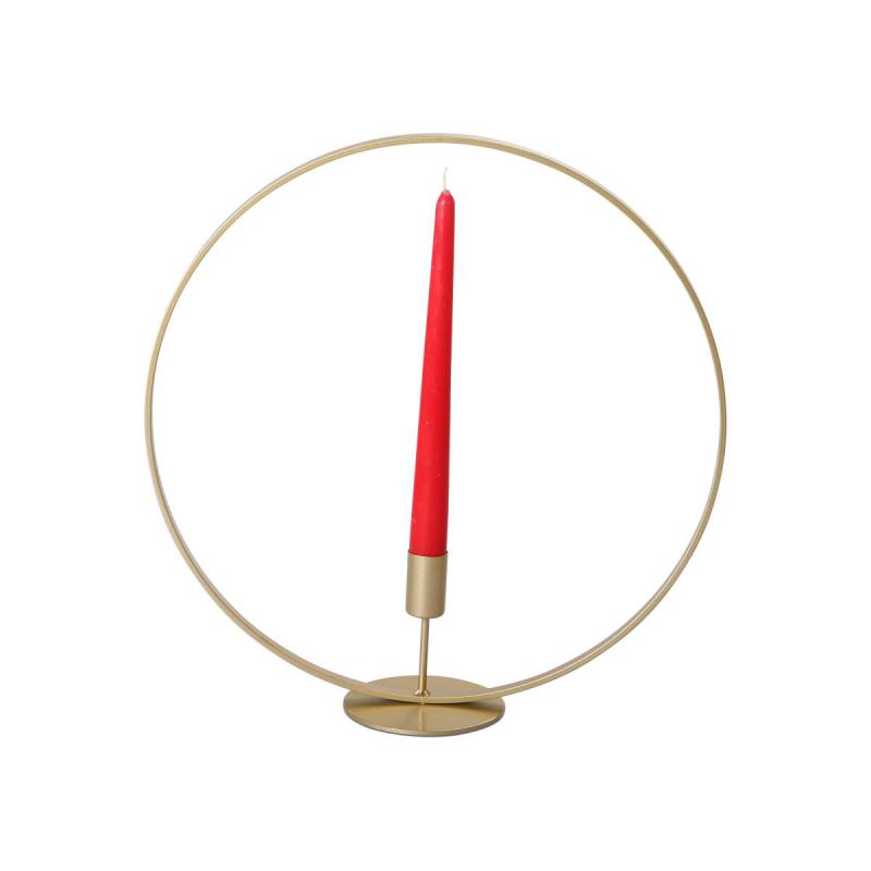 Metall-Kerzenhalter Rund