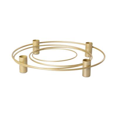 Metall-Kerzenständer 4 Kerzen gold