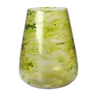 Vase grün mit Blasen