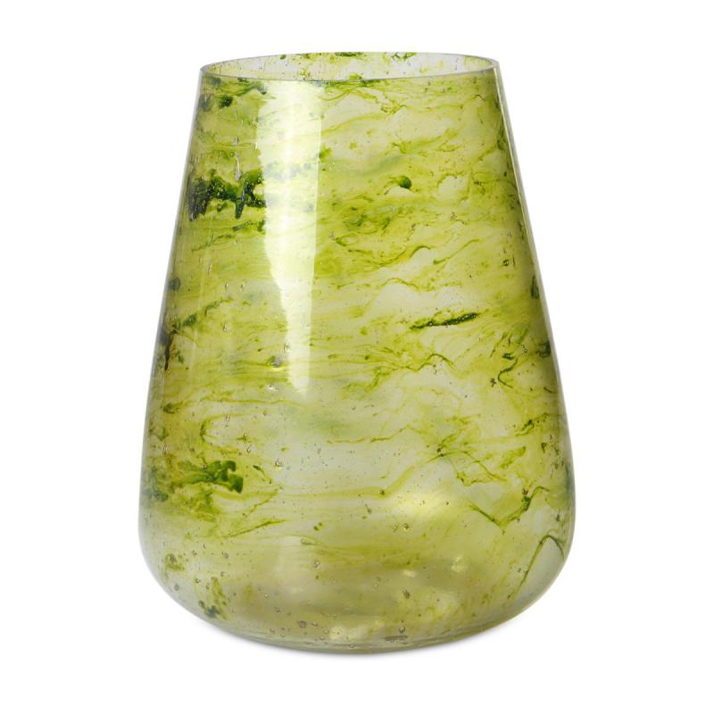 Vase grün mit Blasen