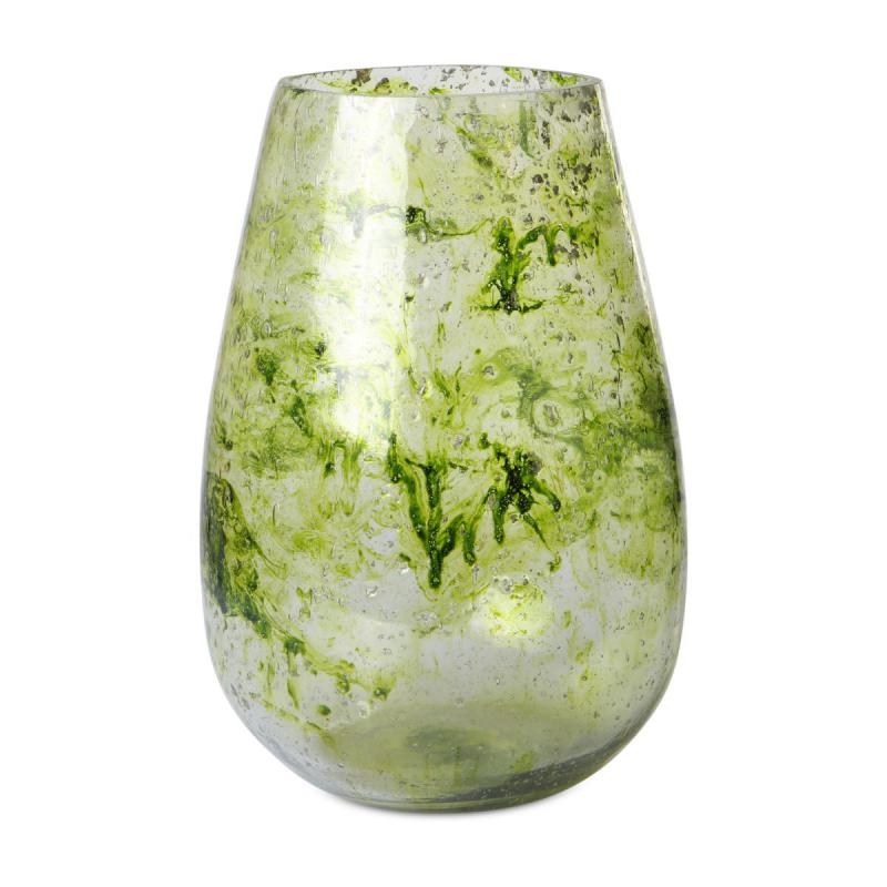 Vase grün mit Blasen