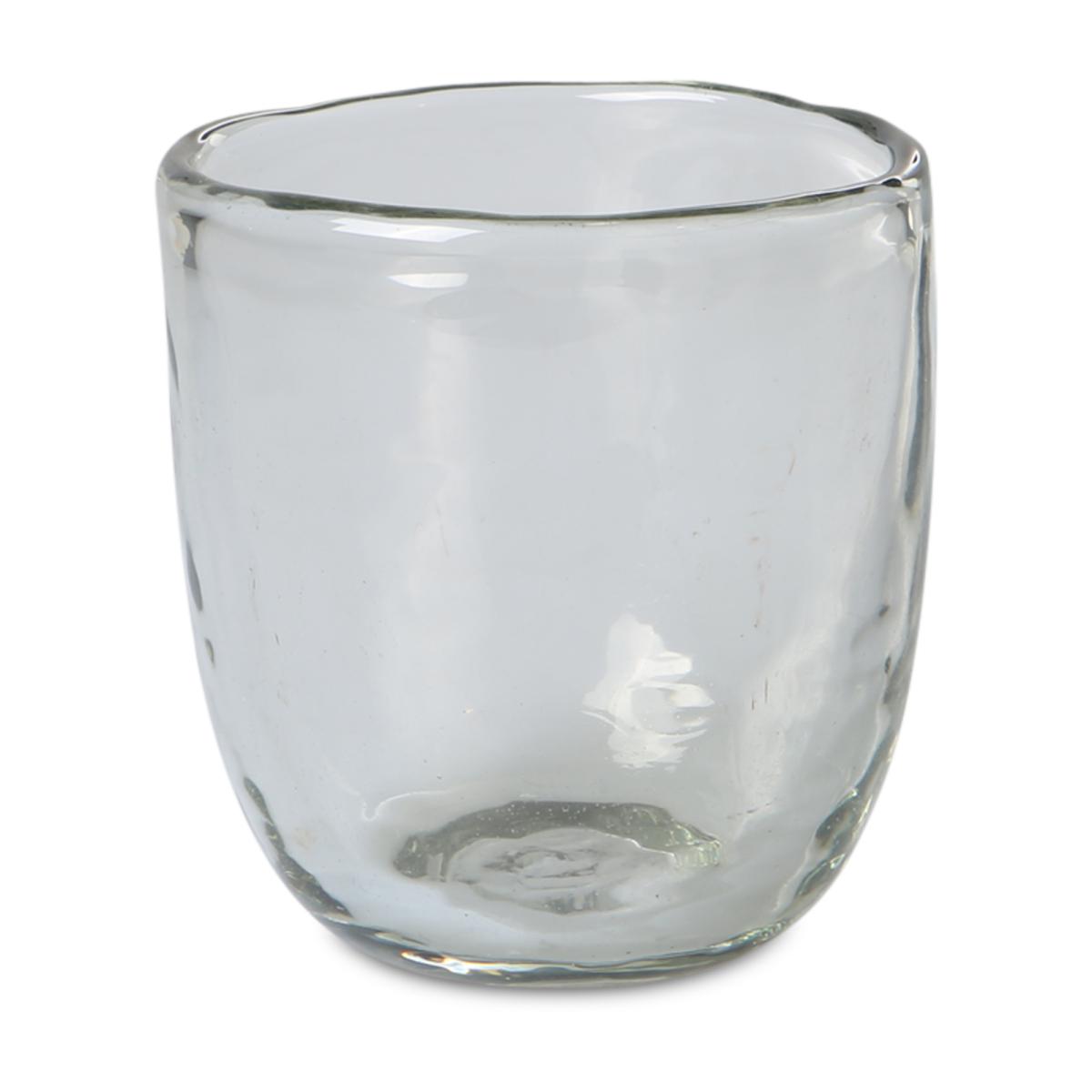 Teelichtglas mit Blasen