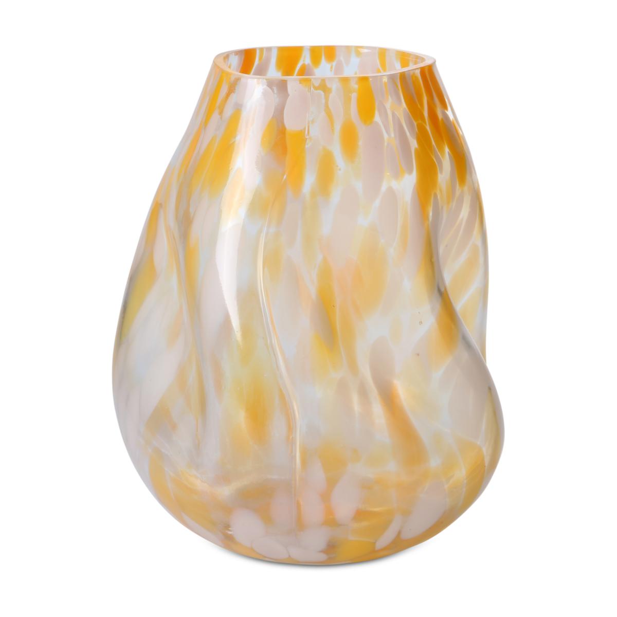 Vase bauchig mit Farbeinschlüsse