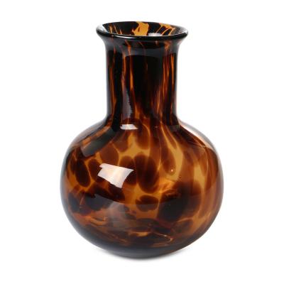 Vase bauchig mit Farbeinschlüsse