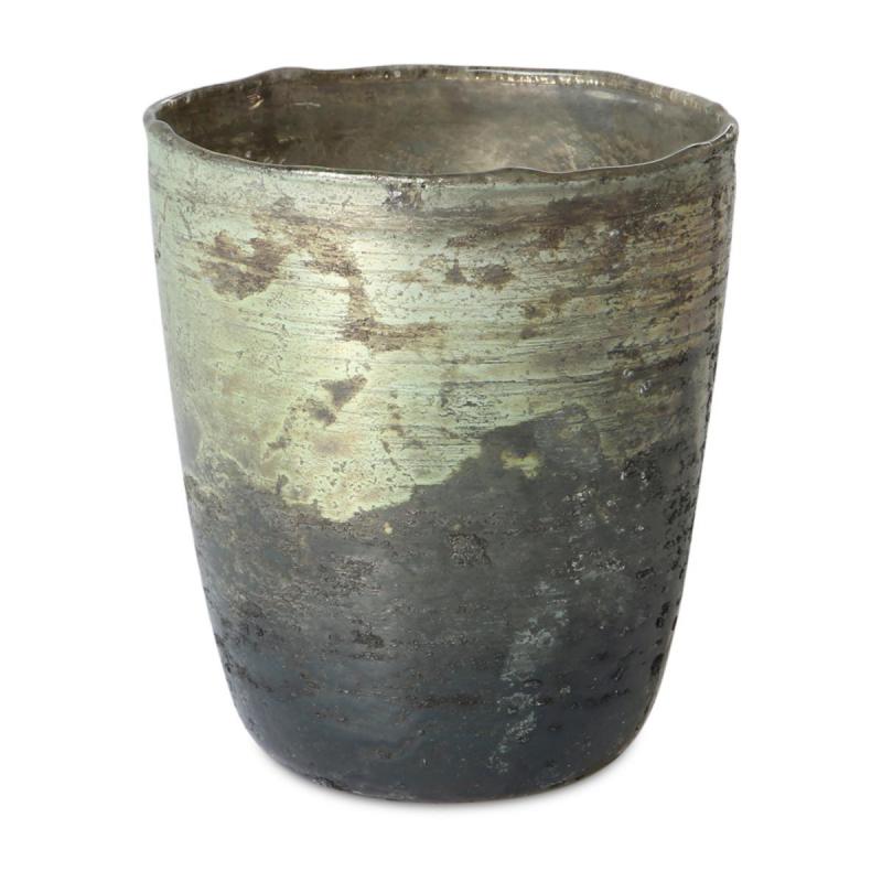 Windlicht Farbverlauf glänzend türkis