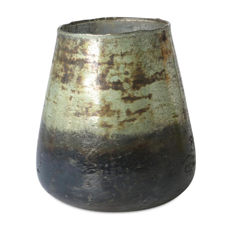 Vase Farbverlauf glänzend türkis