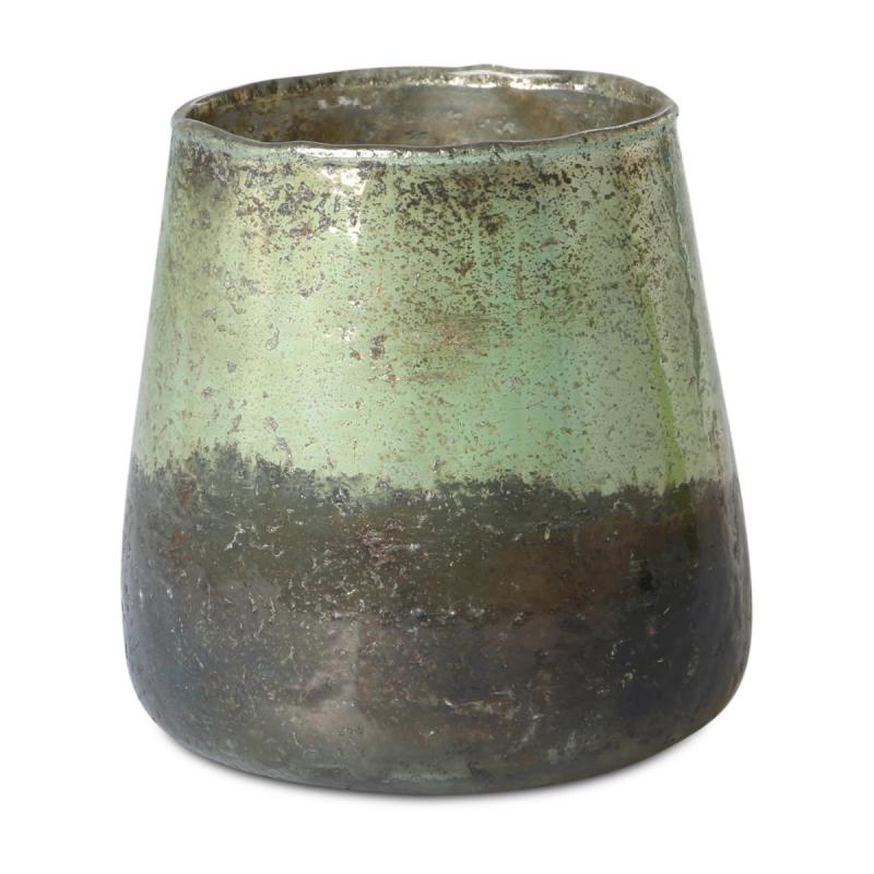 Vase Farbverlauf glänzend türkis