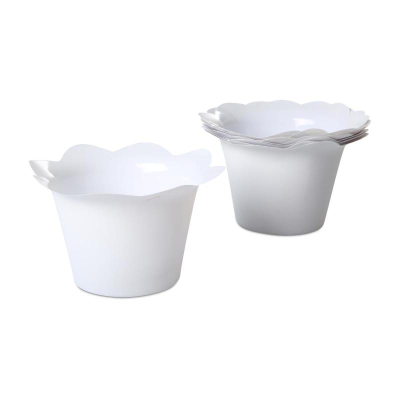 Töpfe Wellenrand für 10,5/11er weiß