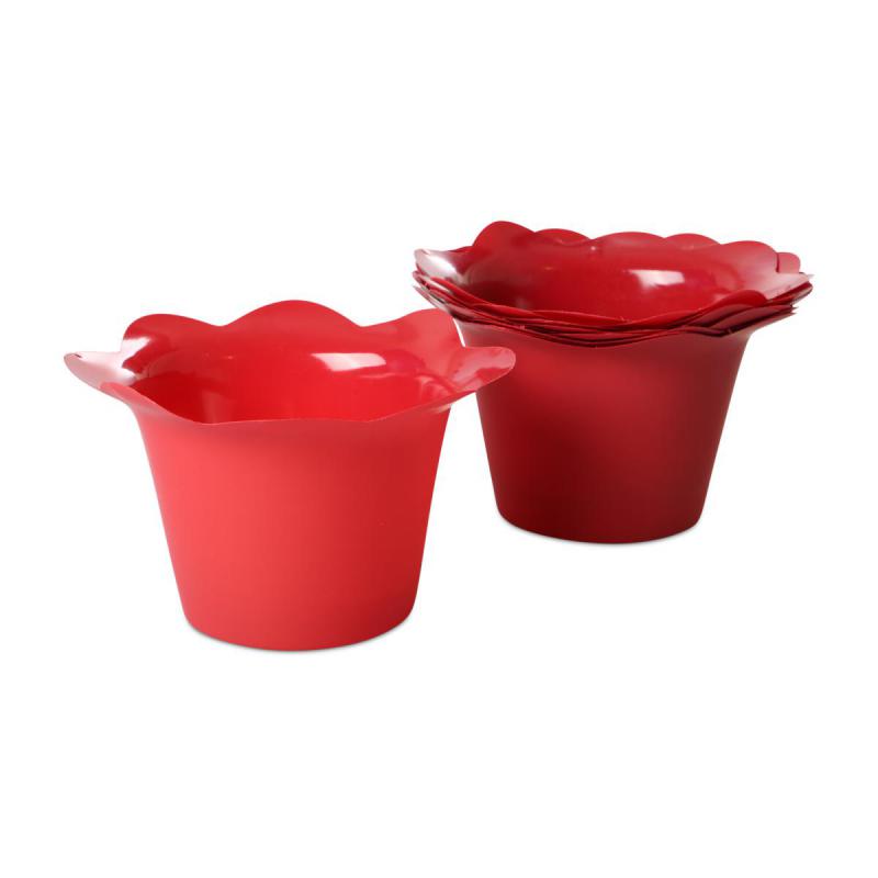 Töpfe Wellenrand für 10,5/11er rot