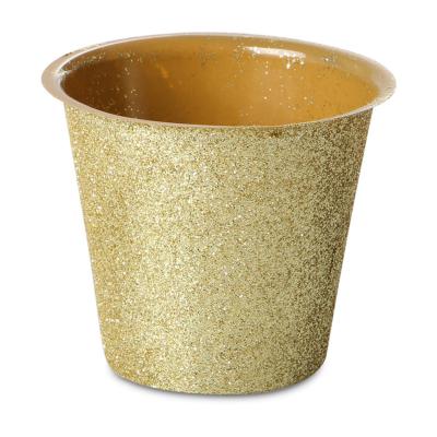 Glitter-T&ouml;pfe f&uuml;r 6,5er gold