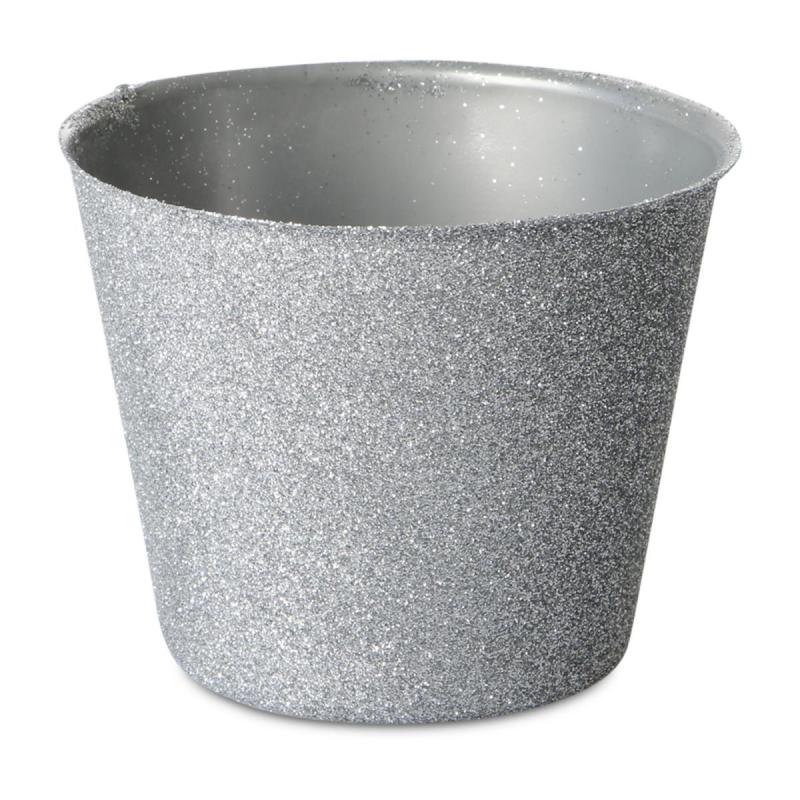 Glitter-T&ouml;pfe f&uuml;r 10,5er silber