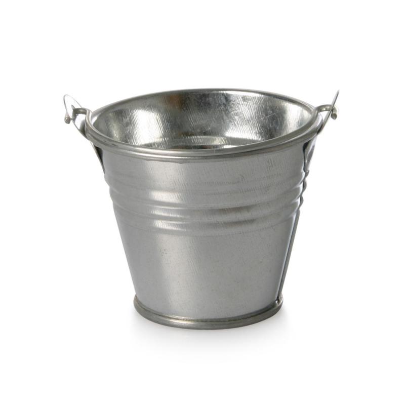 Blech-Eimer Zinkoptik
