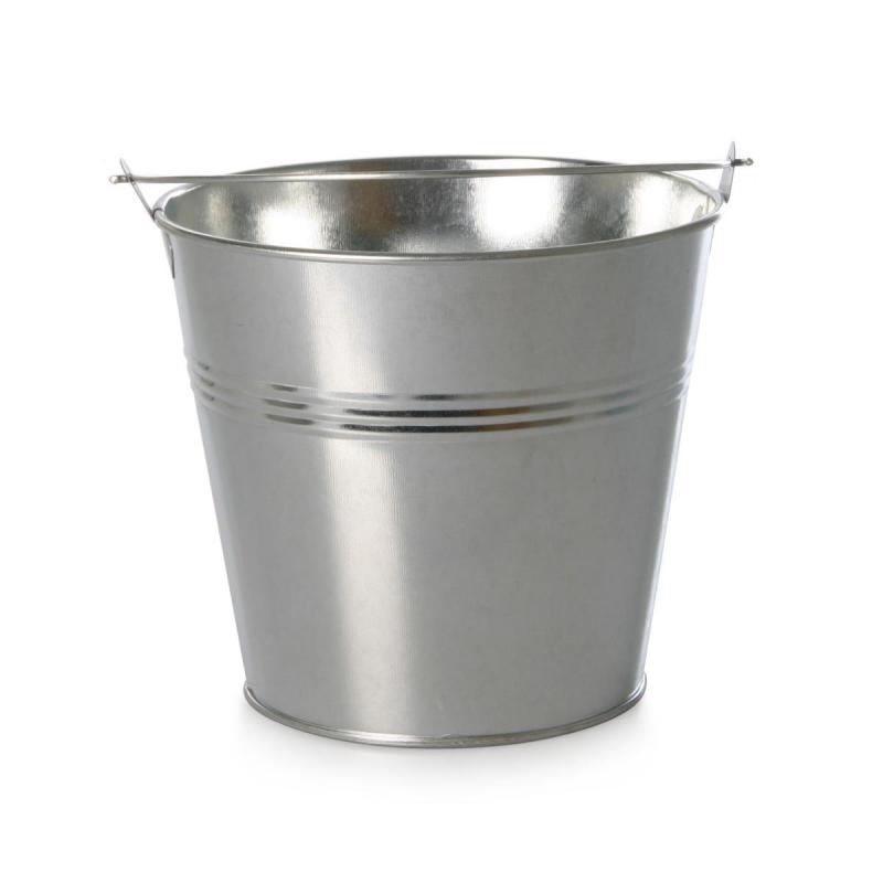Blech-Eimer m. Henkel Zinkoptik