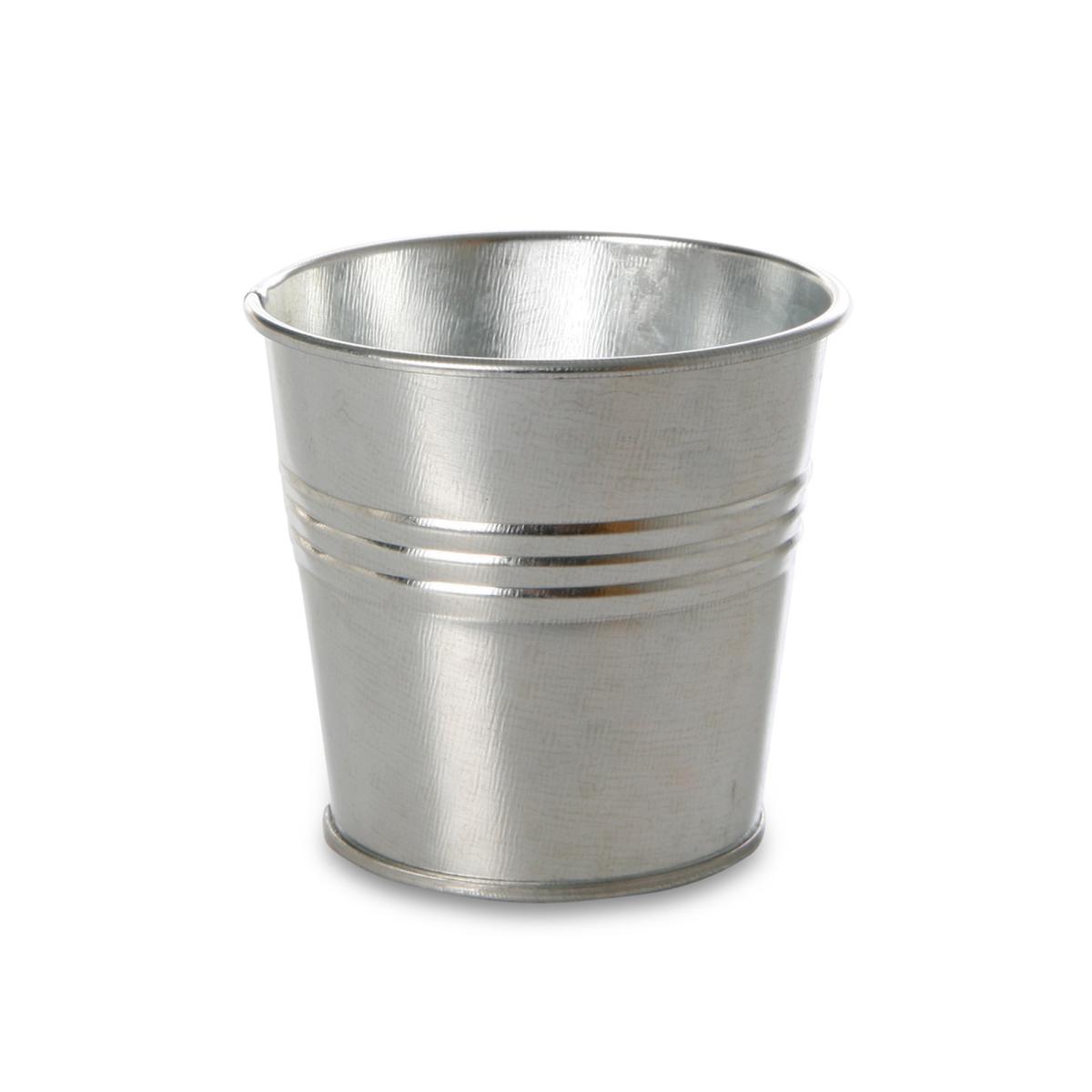 Blech-Topf Zinkoptik f. 8er