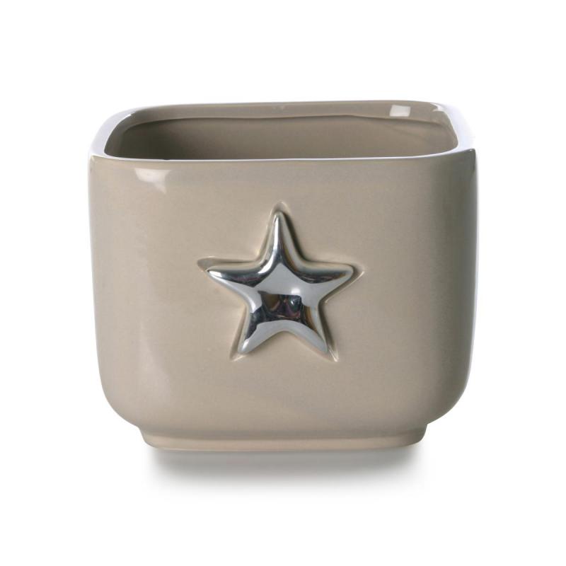 Topf quad. Sternrelief für 13er