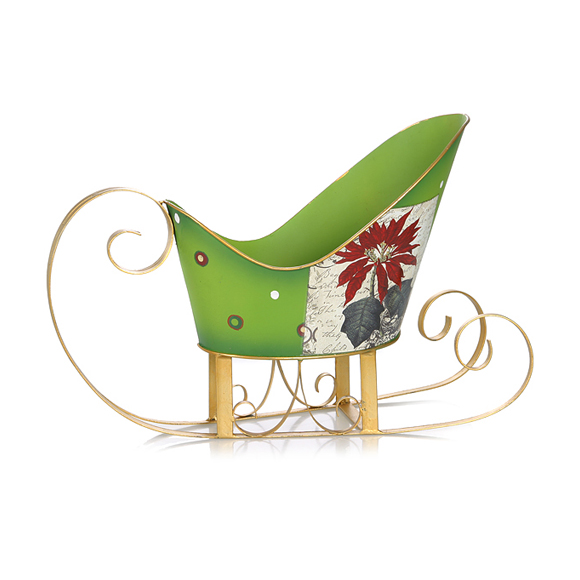 Metall-Schlitten grün