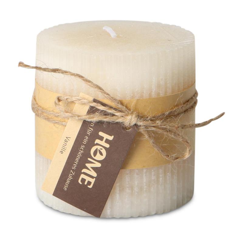 Duftkerze gerillt - Vanille