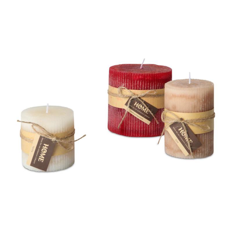 Duftkerze gerillt - Vanille