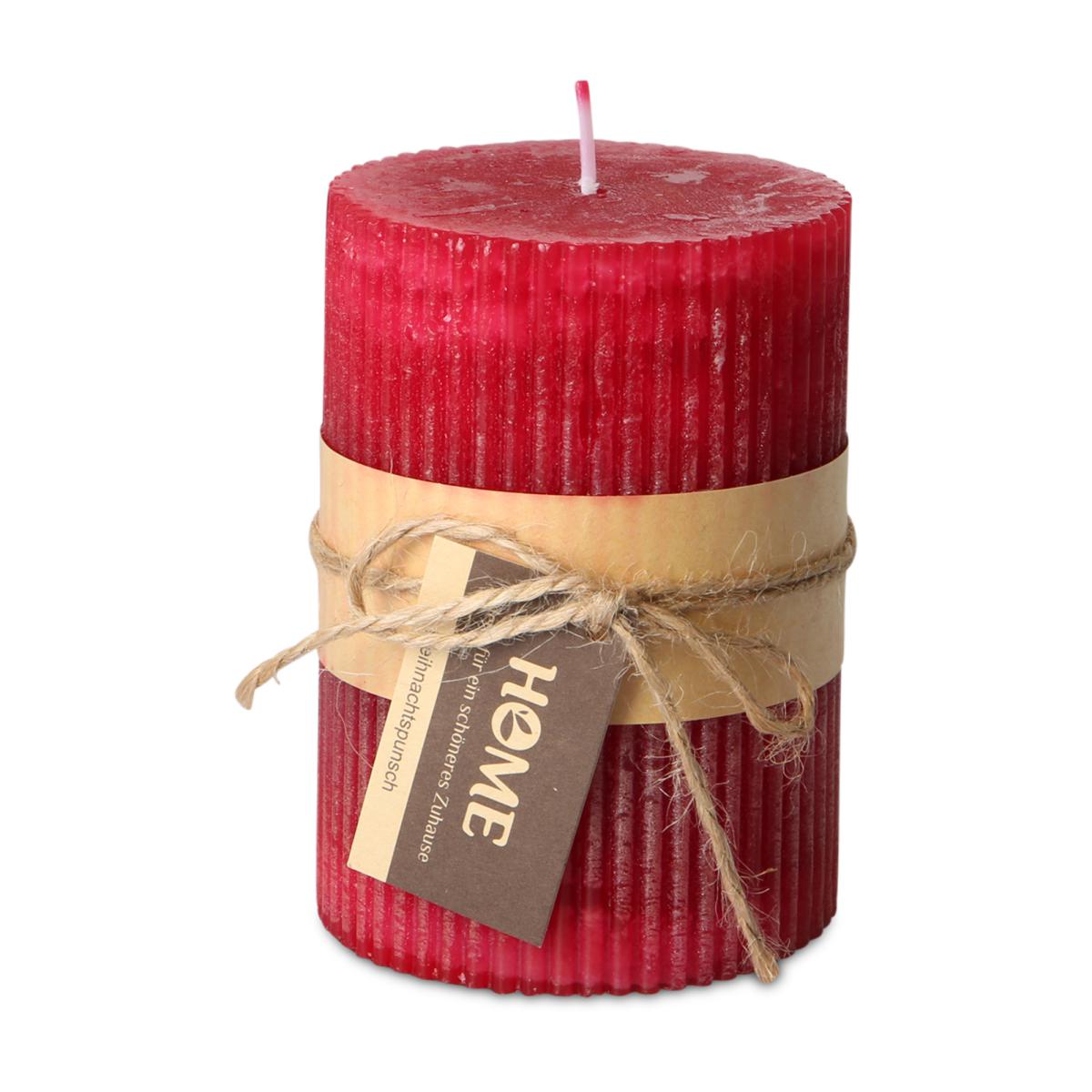 Duftkerze gerillt - Weihnachtspunsch