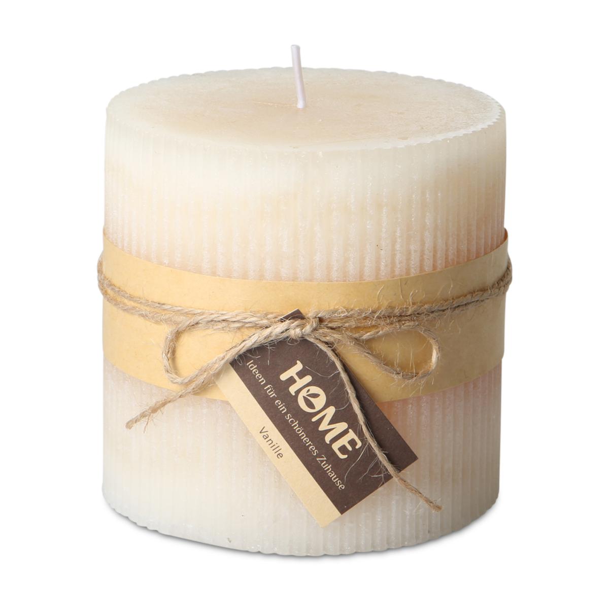 Duftkerze gerillt - Vanille