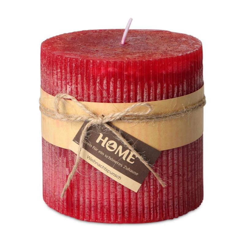 Duftkerze gerillt - Weihnachtspunsch