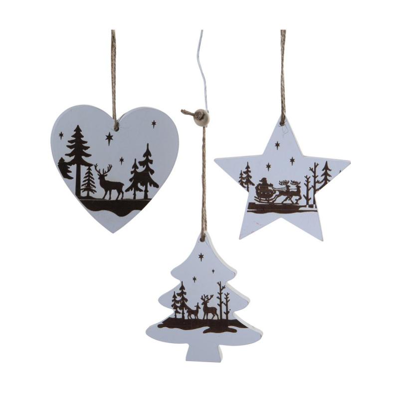 Baum/Stern/Herz Form mit Muster