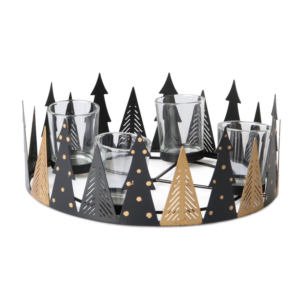 Adventkranz mit Kerzenhalter