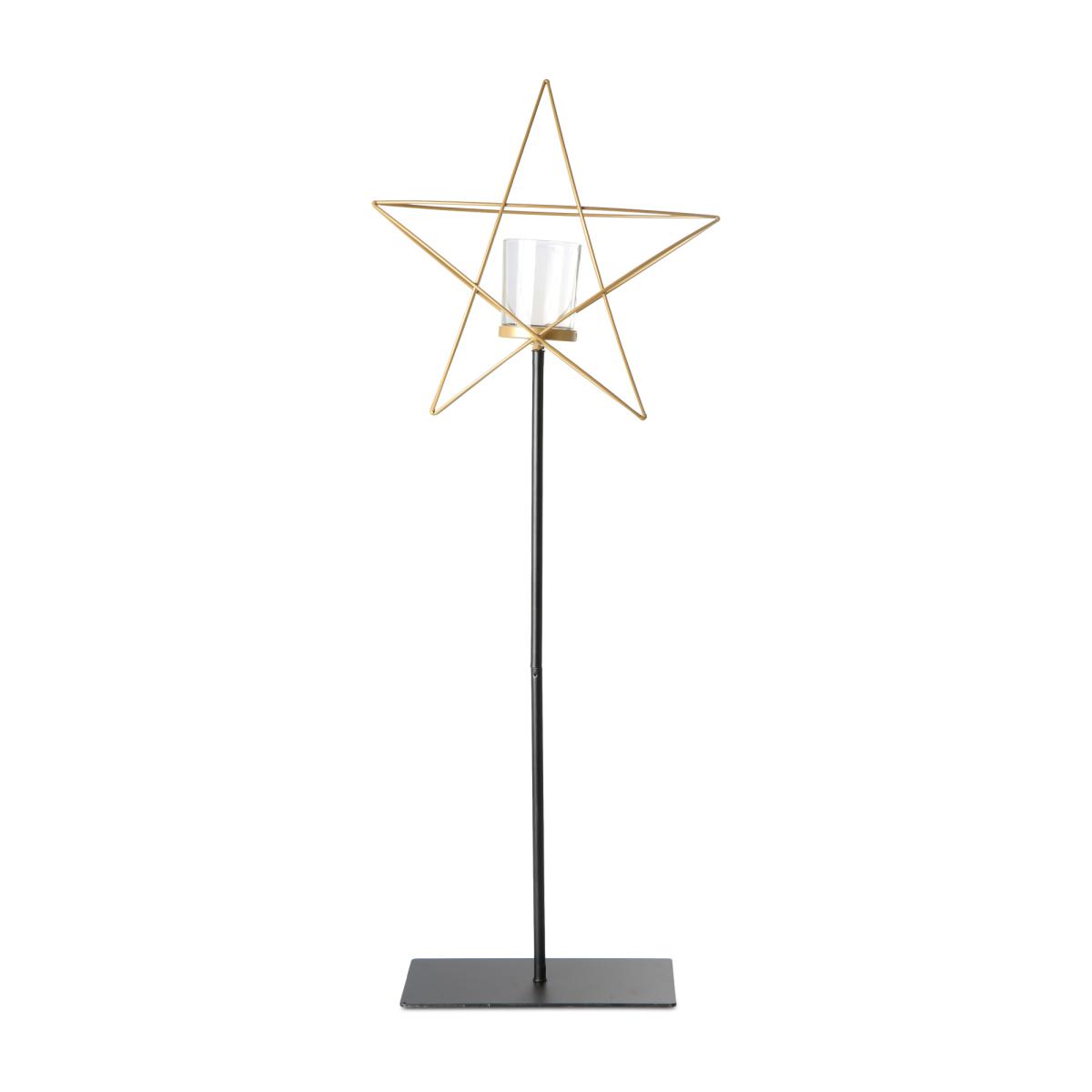 Stern-Aufsteller mit Kerzenhalter