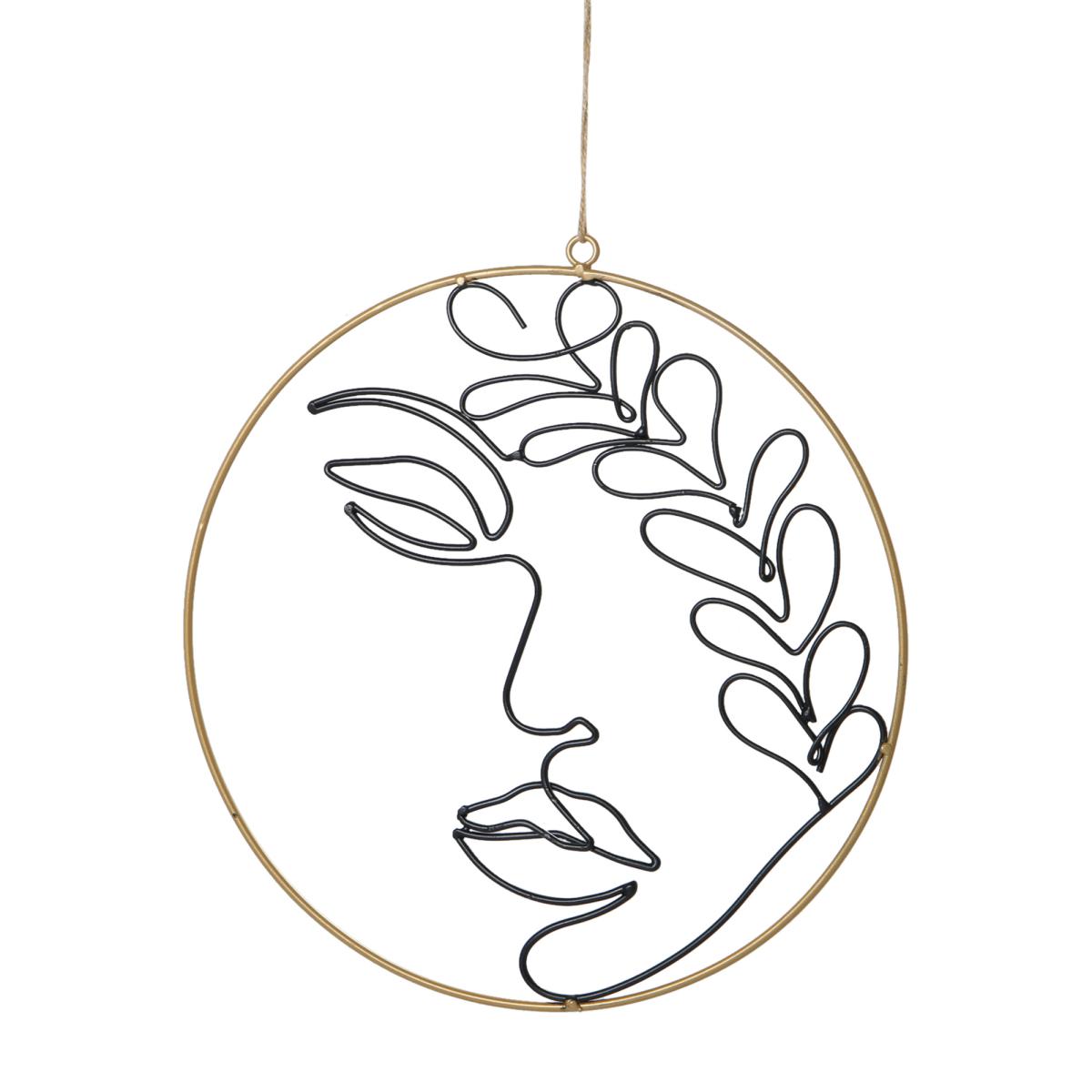 Metallring mit Gesicht