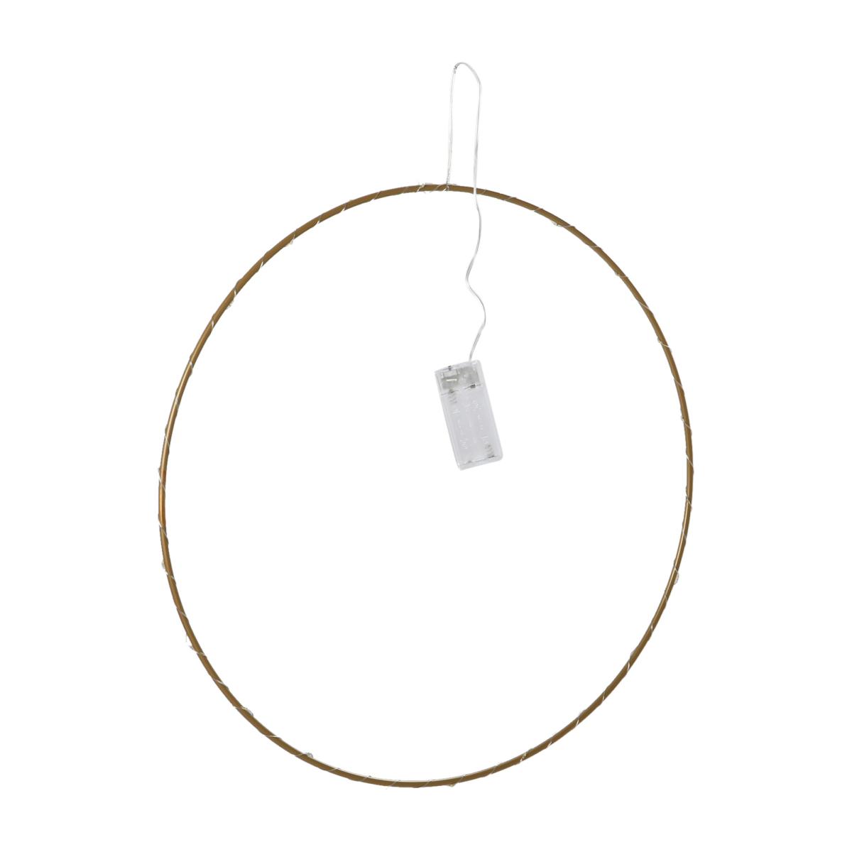 Metallring mit LED - Gold