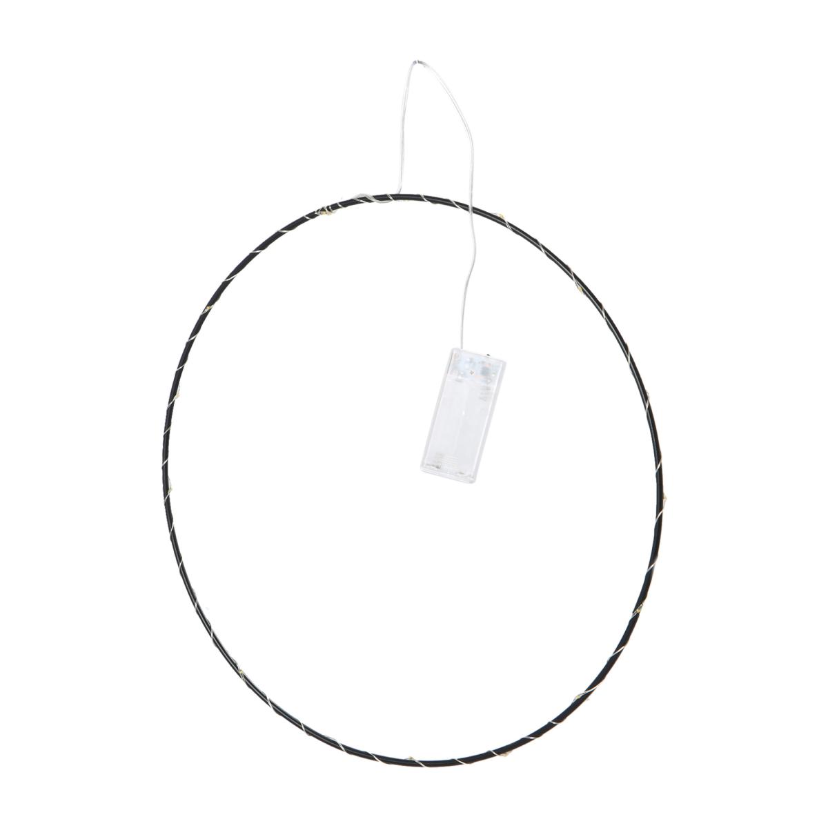 Metallring mit LED - Schwarz