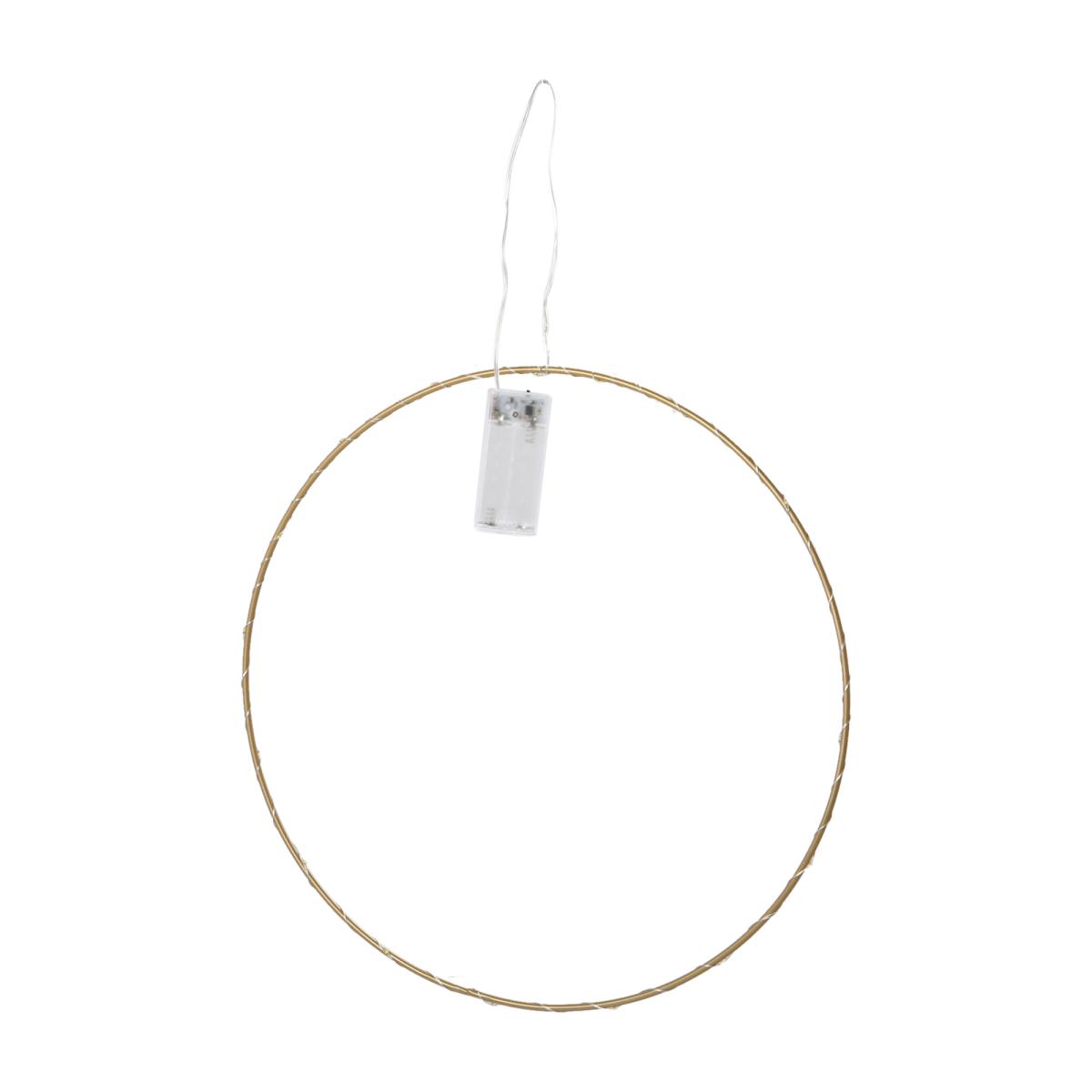 Metallring mit LED - Gold