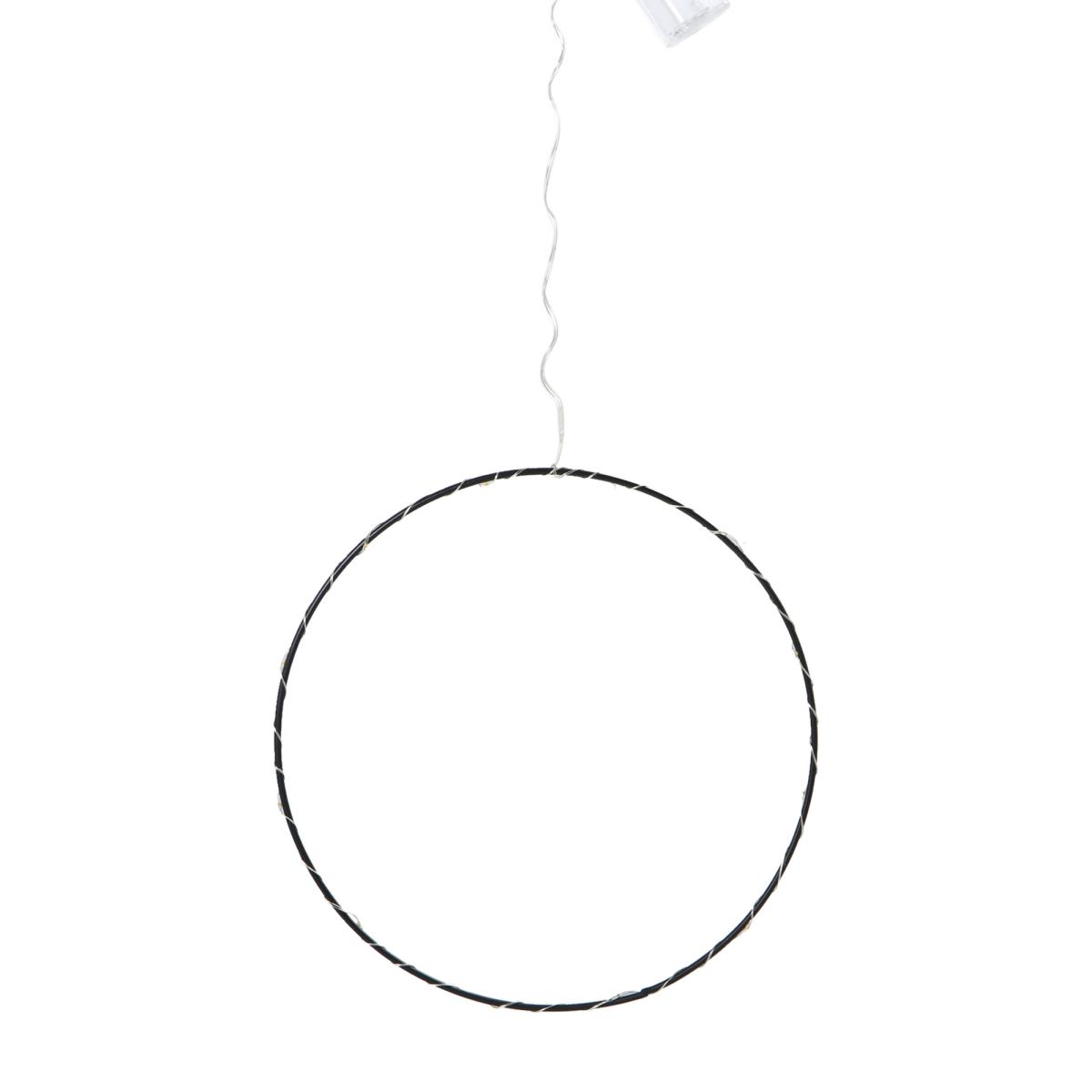 Metallring mit LED - Schwarz