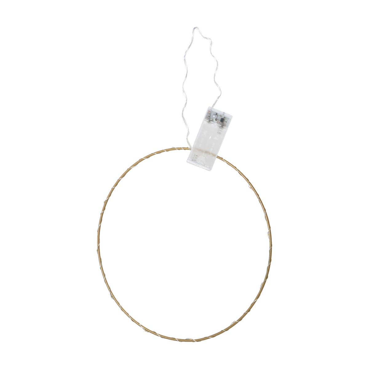 Metallring mit LED - Gold