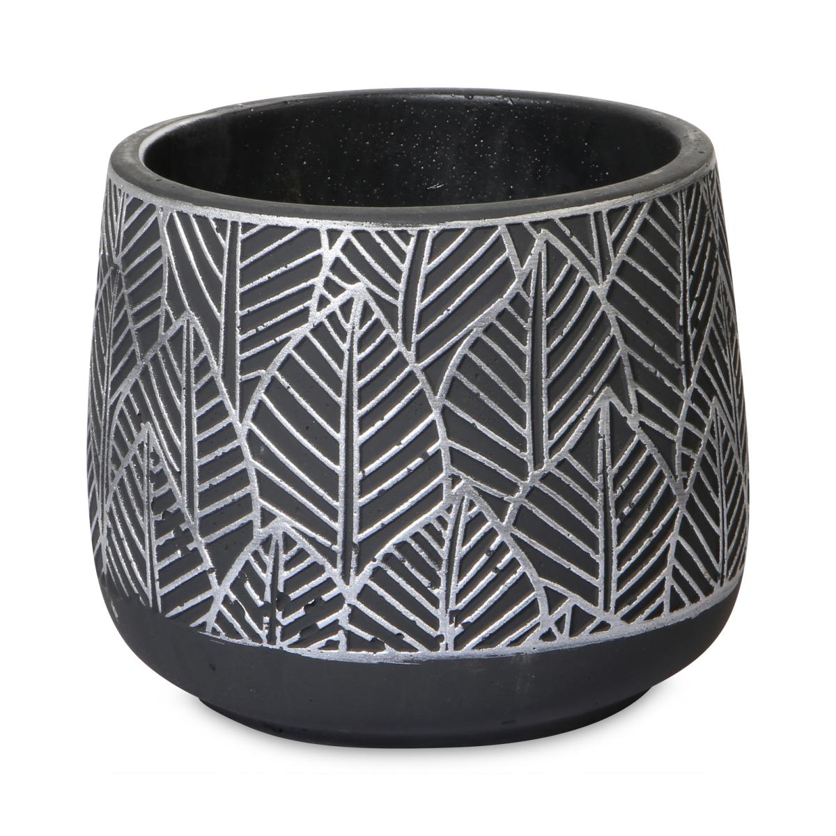 Keramiktopf rund mit Muster