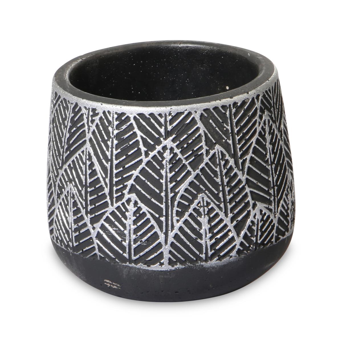 Keramiktopf rund mit Muster