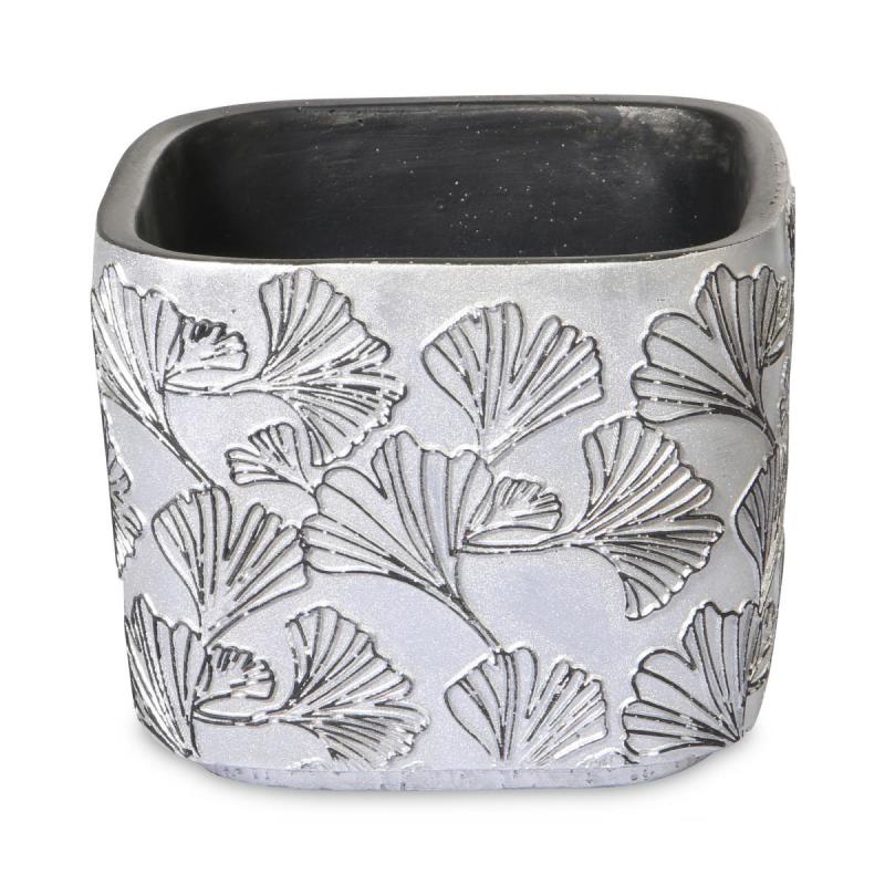 Keramiktopf rechteckig mit Muster