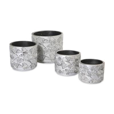 Keramiktopf rund mit Muster