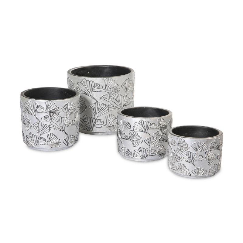 Keramiktopf rund mit Muster