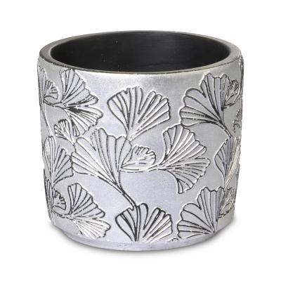 Keramiktopf rund mit Muster