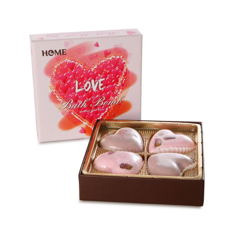 Badebomben-Herzen in Geschenkbox