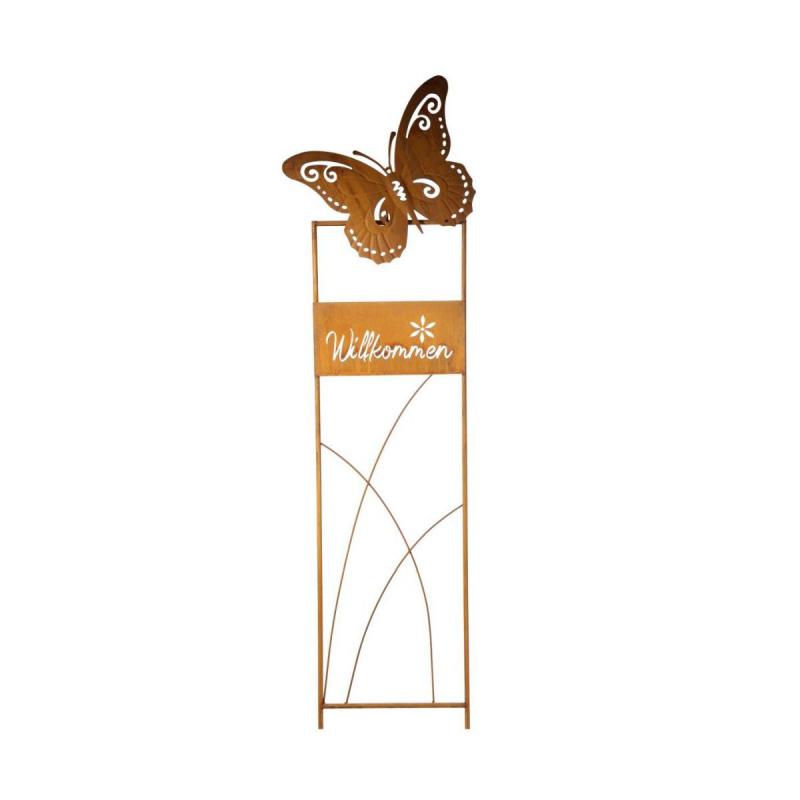 Gartenstecker mit Schmetterling