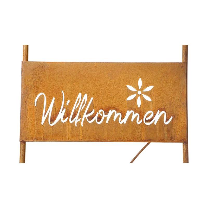 Gartenstecker mit Schmetterling