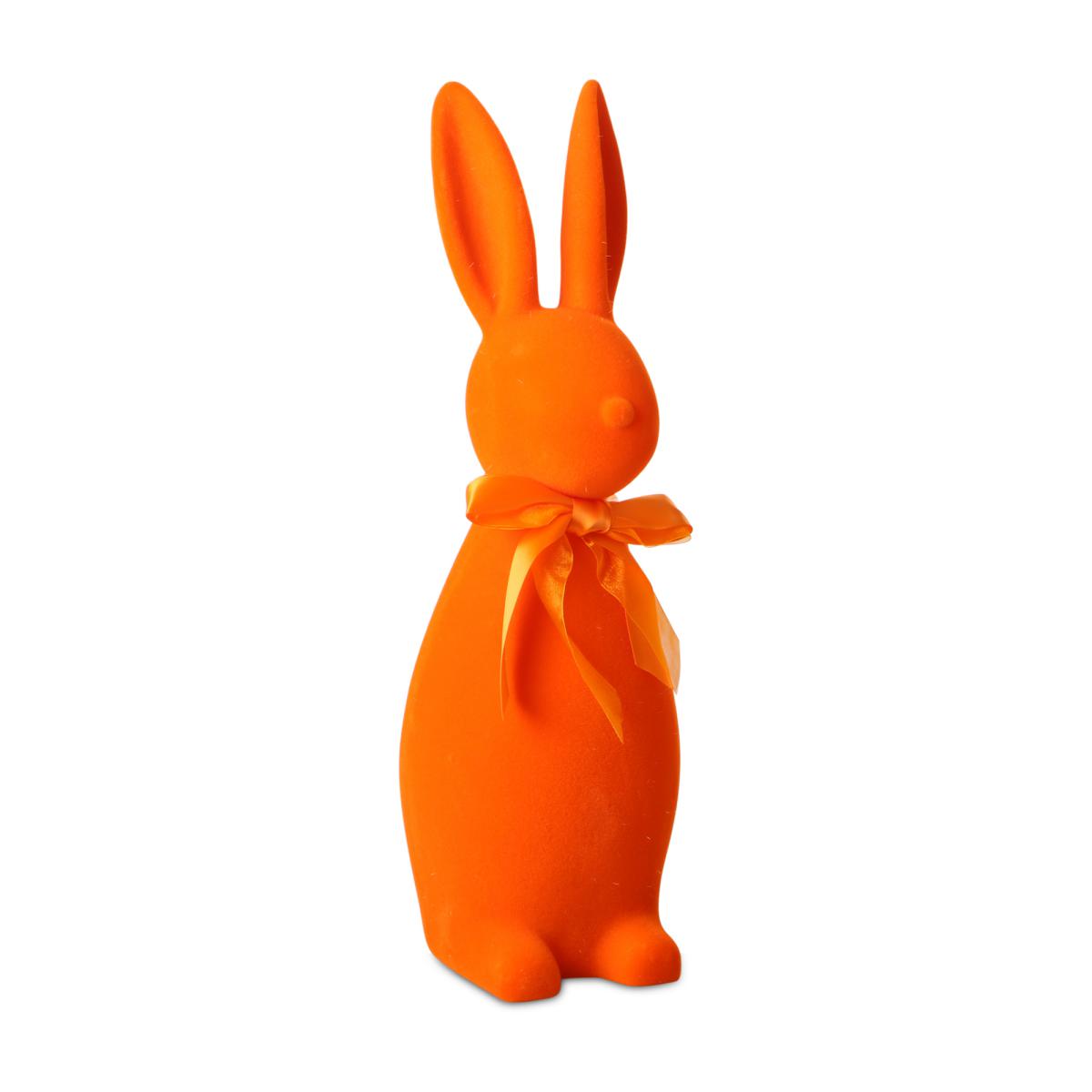 Hase stehend m. Schleife orange
