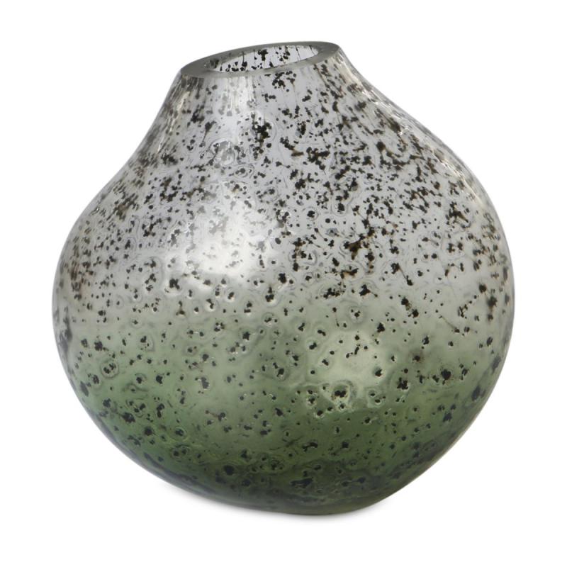 Kugelvase gepunktet grün